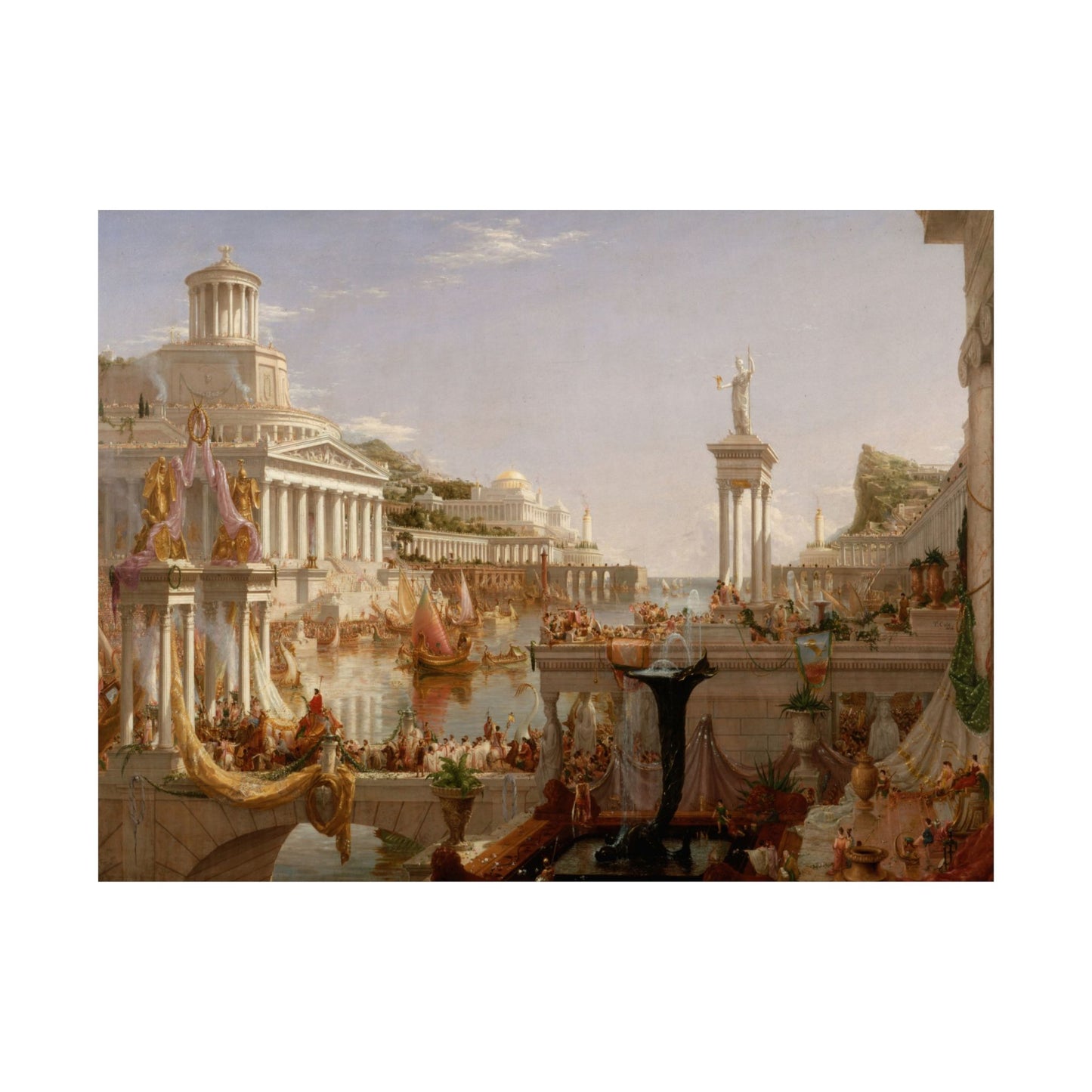 Cole. Thomas - The Course of Empire: The Consummation of Empire (1836) - Satin Posters