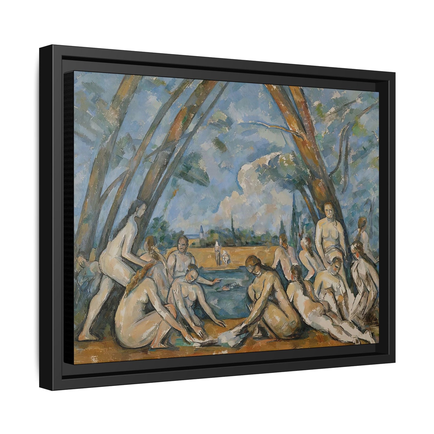 Cézanne, Paul - The Large Bathers (1906) - Matte Canvas, Framed