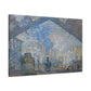 Monet, Claude - Le Gare Saint-Lazare (1877) - Canvas Block, unframed