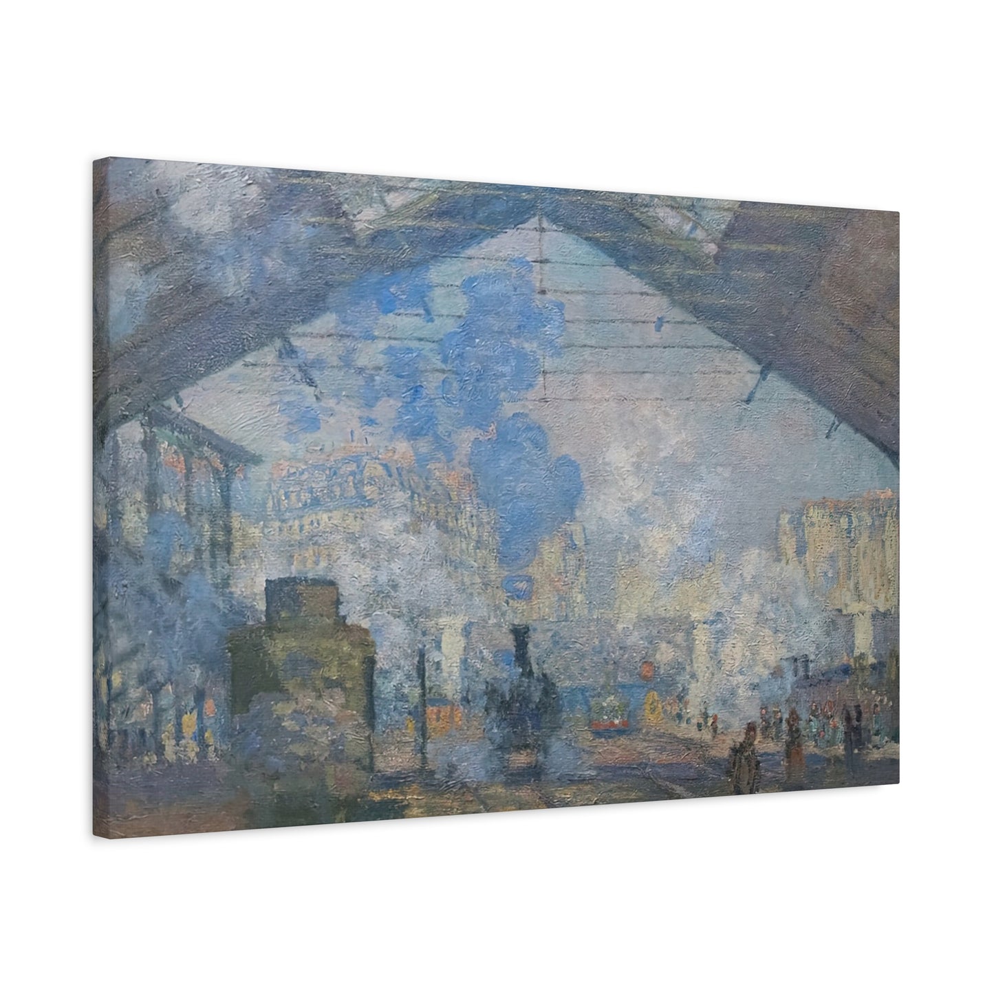 Monet, Claude - Le Gare Saint-Lazare (1877) - Canvas Block, unframed