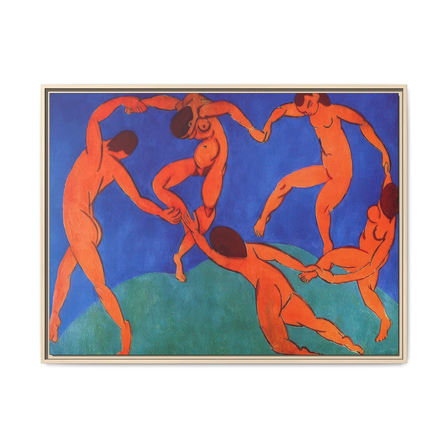 Matisse, Henri - Dance (II) (1910) - Matte Canvas, Framed
