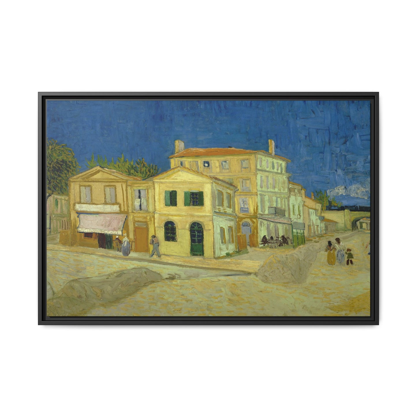 Van Gogh, Vincent - The Yellow House (1888) - Matte Canvas, Framed