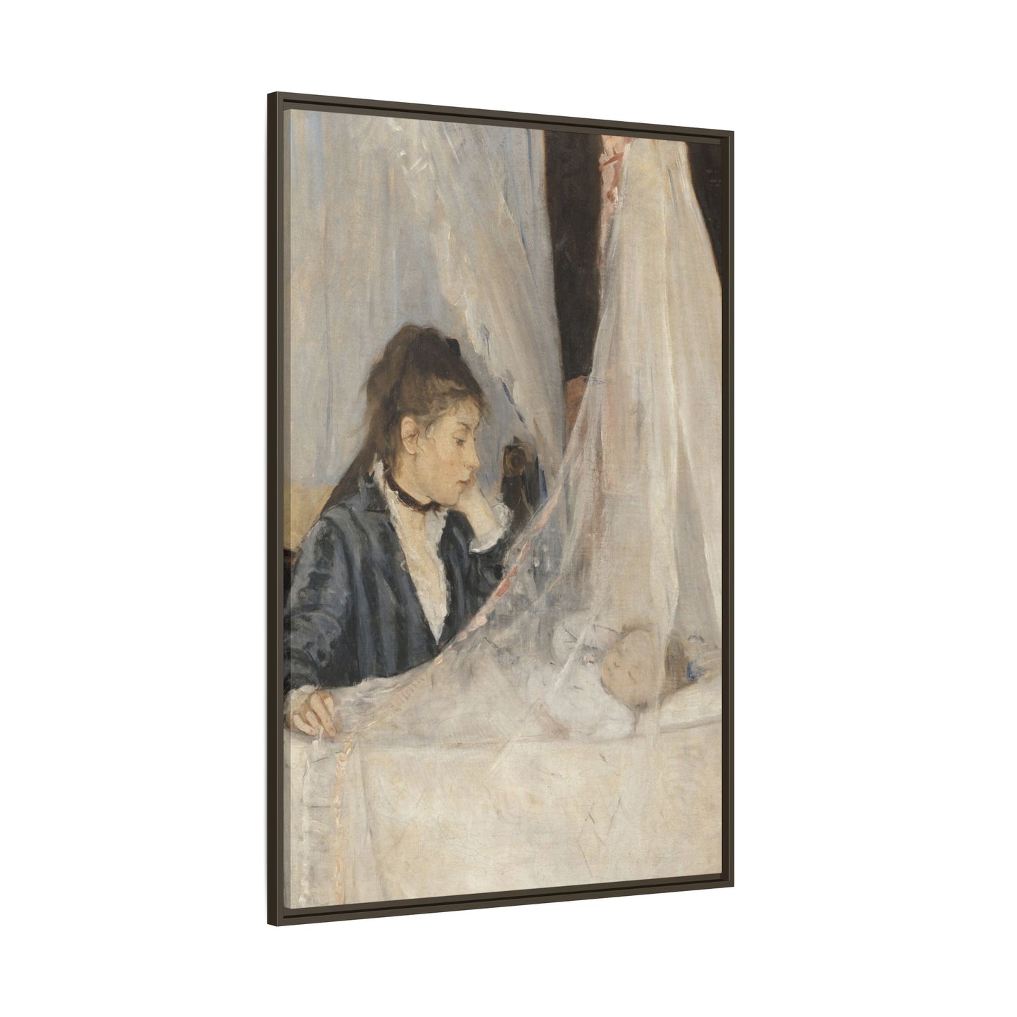 Morisot, Berthe - The Cradle (1872) - Matte Canvas, Framed