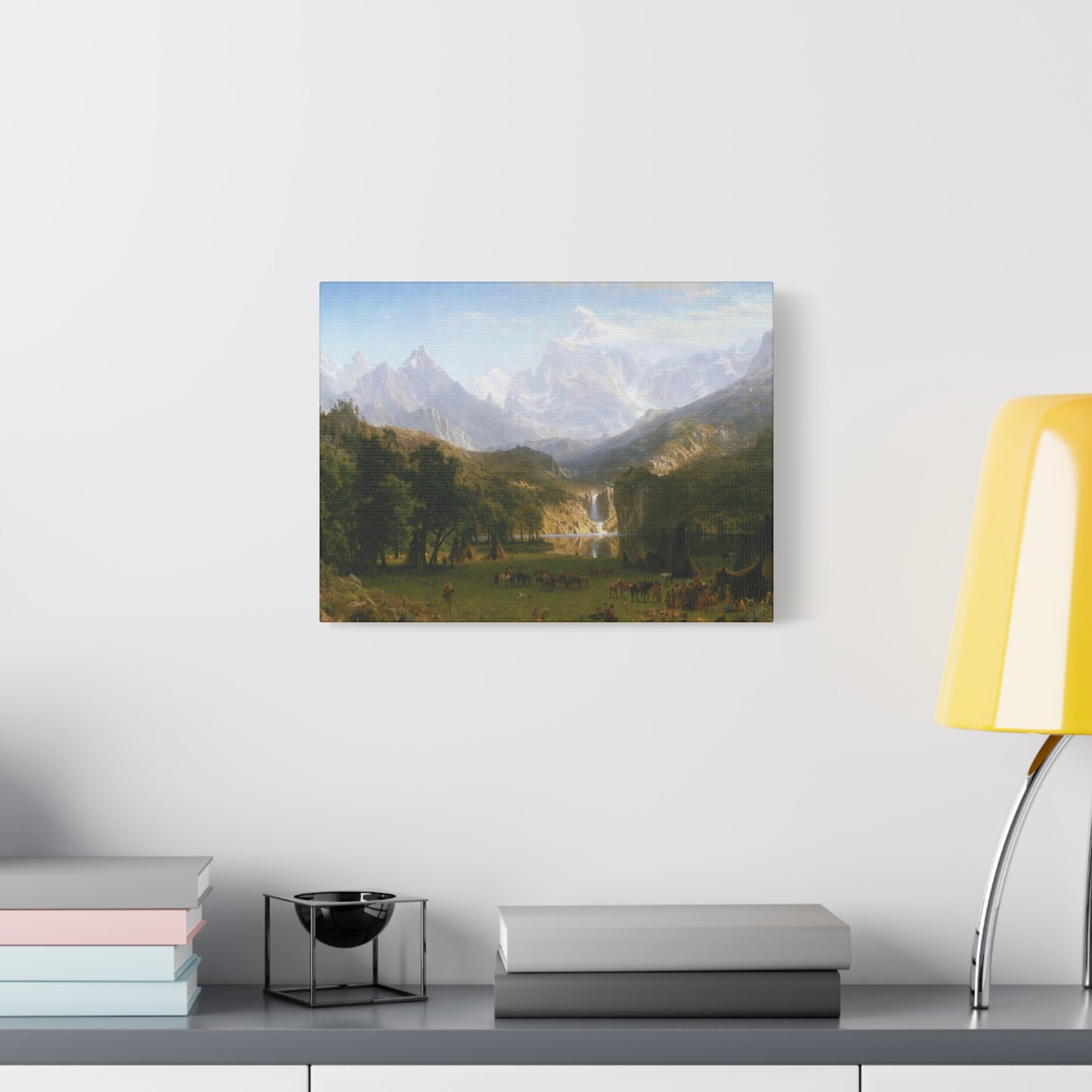 Bierstadt, Albert - The Rocky Mountains, Lander’s Peak (1863) - Canvas Block, unframed