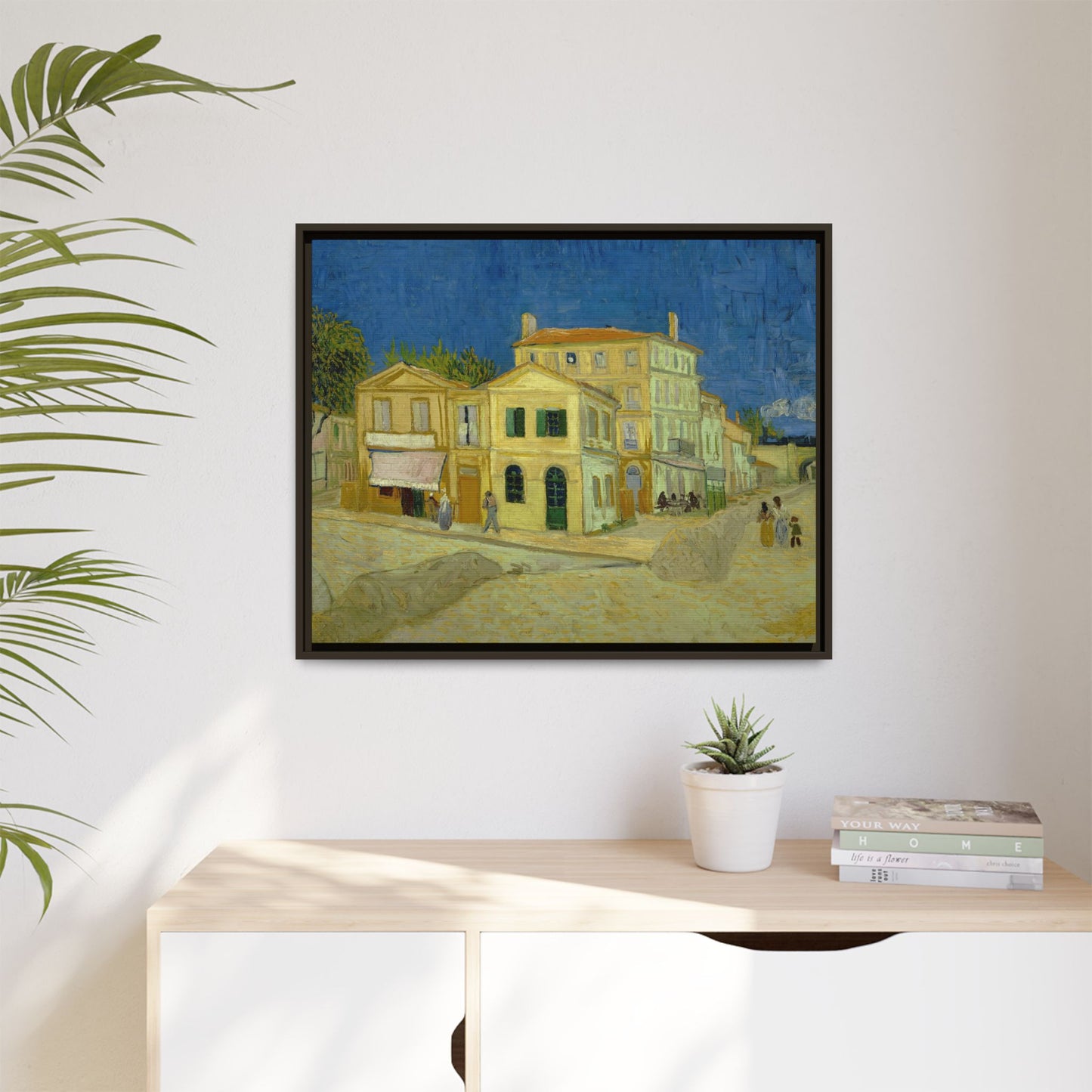 Van Gogh, Vincent - The Yellow House (1888) - Matte Canvas, Framed