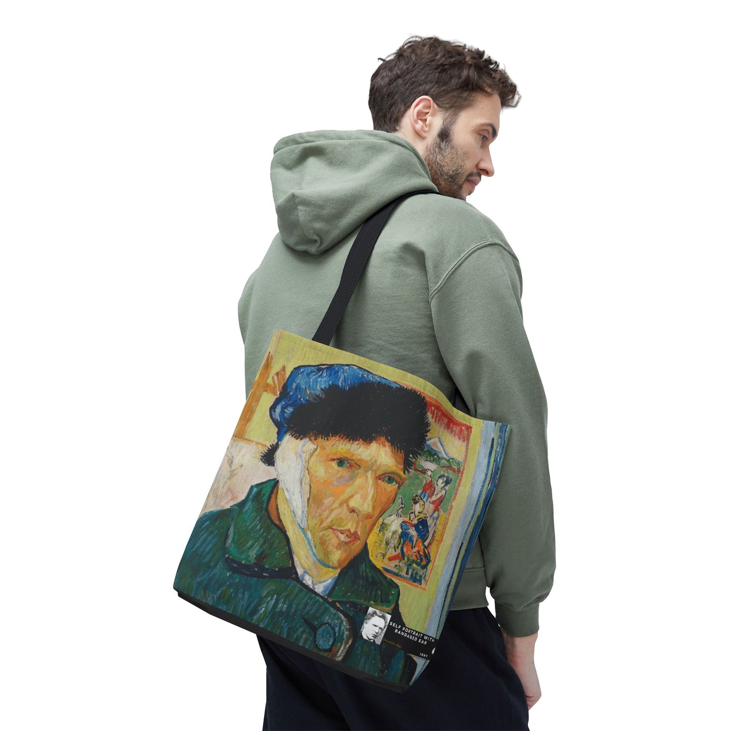 Van Gogh, Vincent - Self Portrait with Bandaged Ear (1889) - Tote Bag