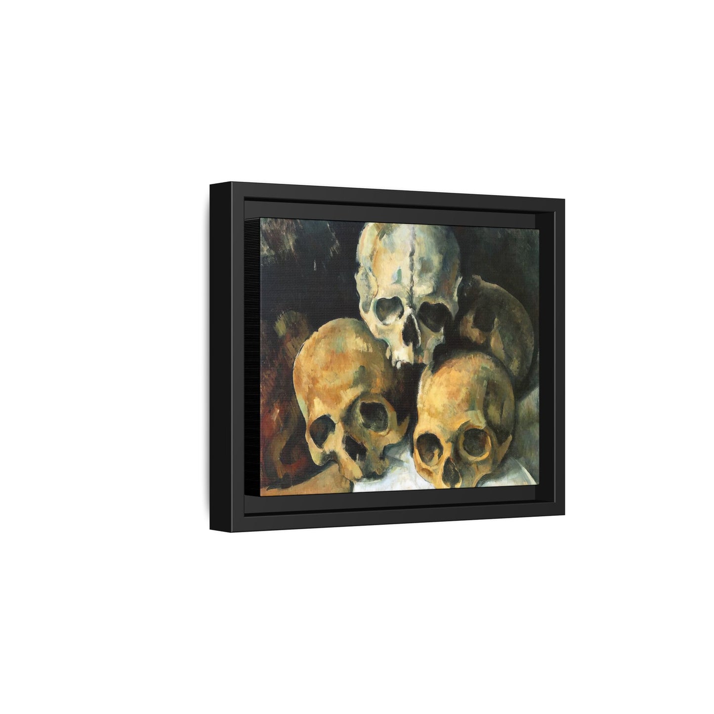 Cézanne, Paul - Pyramid of Skulls (1901) - Matte Canvas, Framed