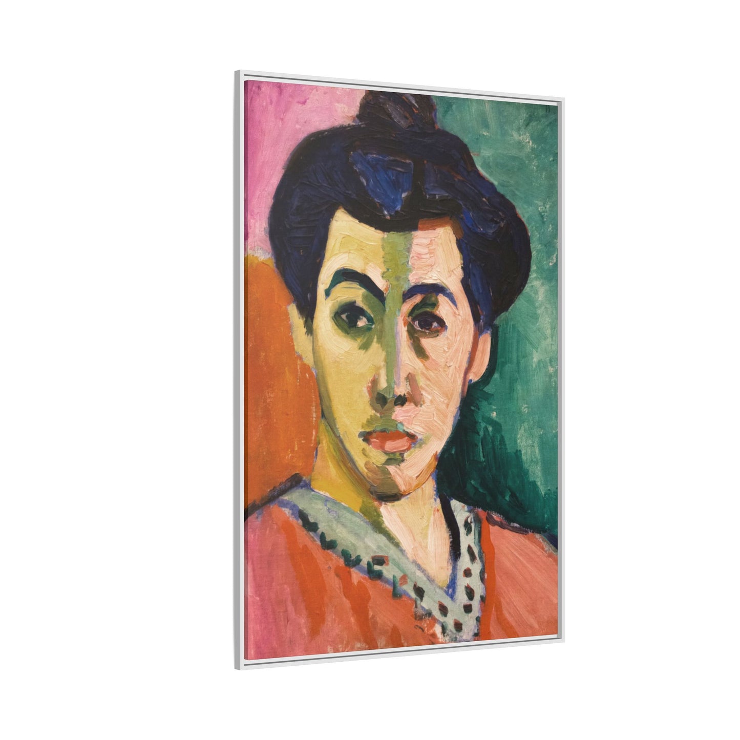 Matisse, Henri - The Green Stripe (1905) - Matte Canvas, Framed