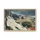 Cézanne, Paul - L’Estaque, Melting Snow (1870) - Matte Canvas, Framed