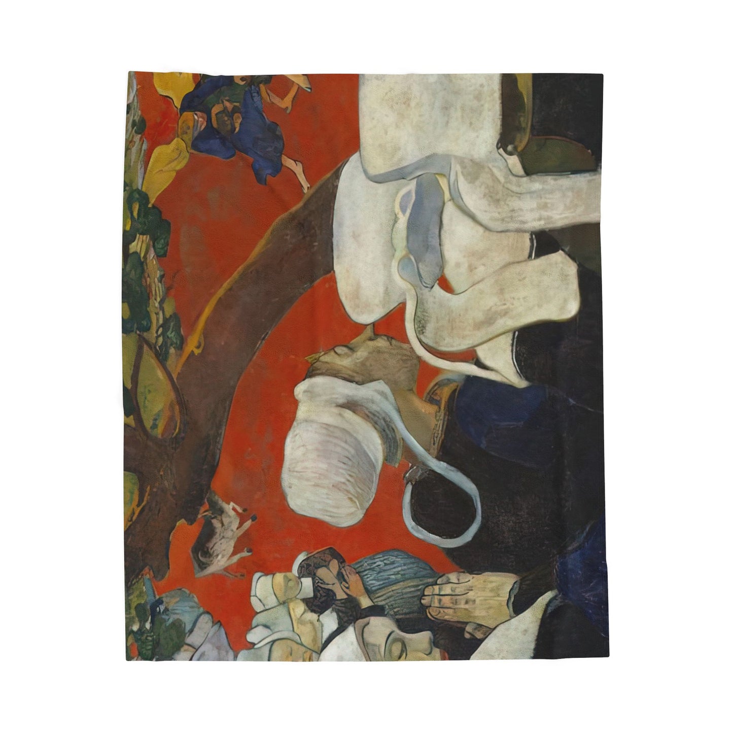 Gauguin, Paul - Vision of the Sermon (Jacob Wrestling with the Angel) (1888) - Velveteen Plush Blanket