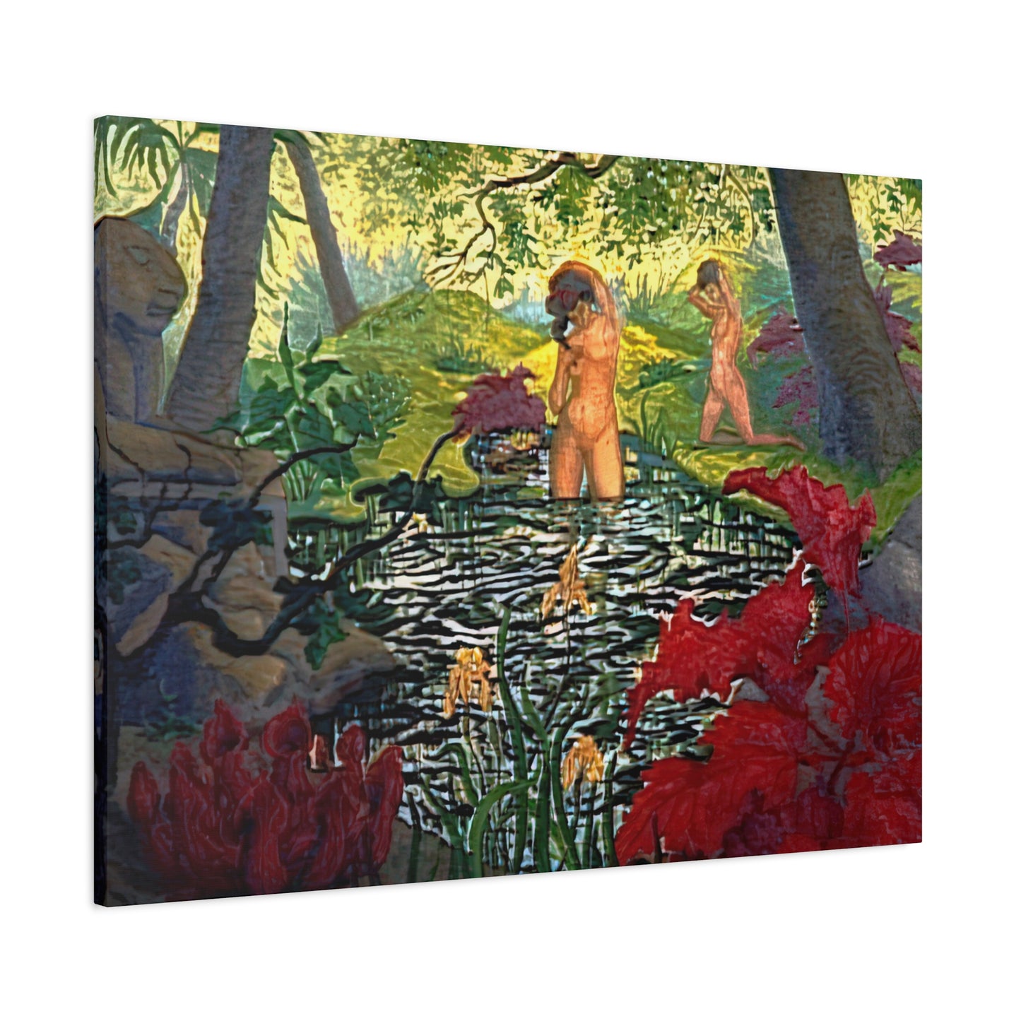 Ranson, Paul - The Lotus Bather (1906) - Canvas Block, unframed