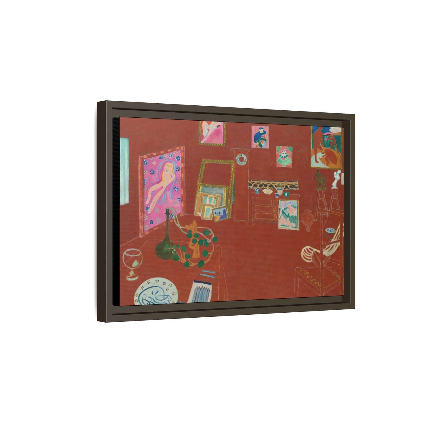 Matisse, Henri - The Red Studio (1911) - Matte Canvas, Framed