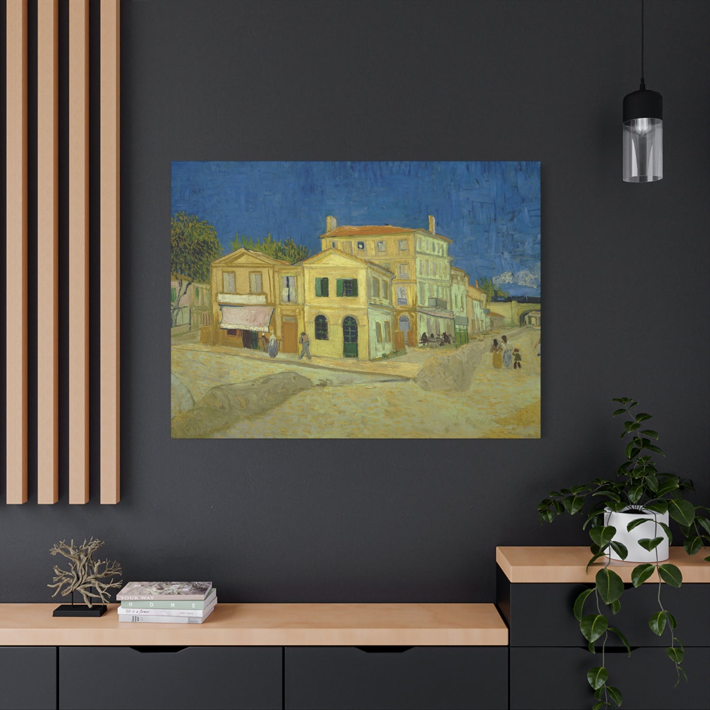 Van Gogh, Vincent - The Yellow House (1888)- Canvas Block, unframed