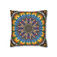 Pacio, Adam - Emerald Arrows Mandala - Suede Square Pillowcase