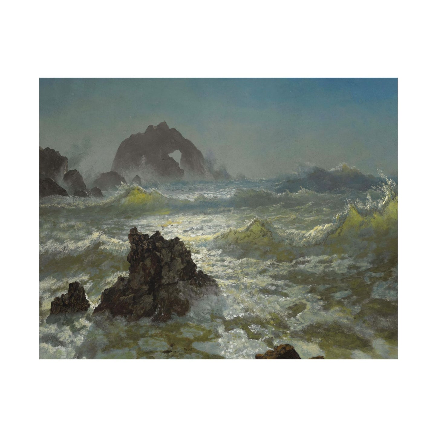 Bierstadt, Albert - Seal Rock (1872) - Satin Posters