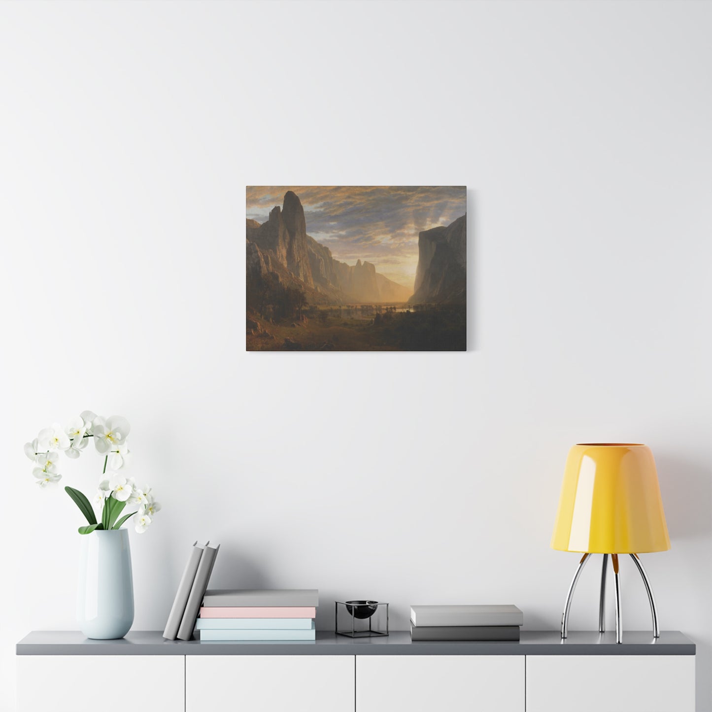 Bierstadt, Albert - Looking Down Yosemite Valley (1865) - Canvas Block, unframed