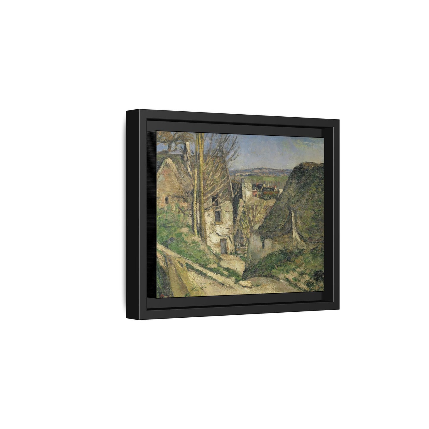 Cézanne, Paul - The House of the Hanged Man, Auvers-sur-Oise (1874) - Matte Canvas, Framed