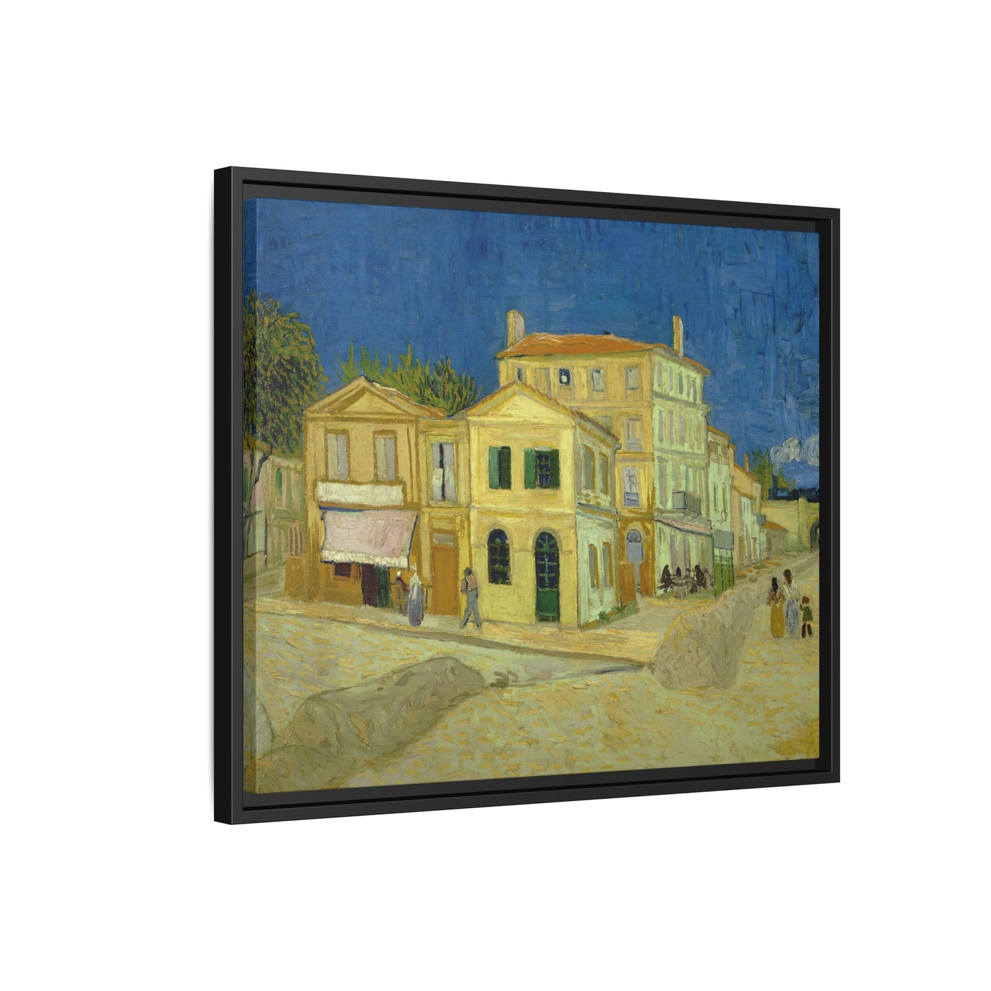 Van Gogh, Vincent - The Yellow House (1888) - Matte Canvas, Framed