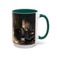 Courbet, Gustave - The Painter’s Studio (1855) - Colorful Accent Mugs