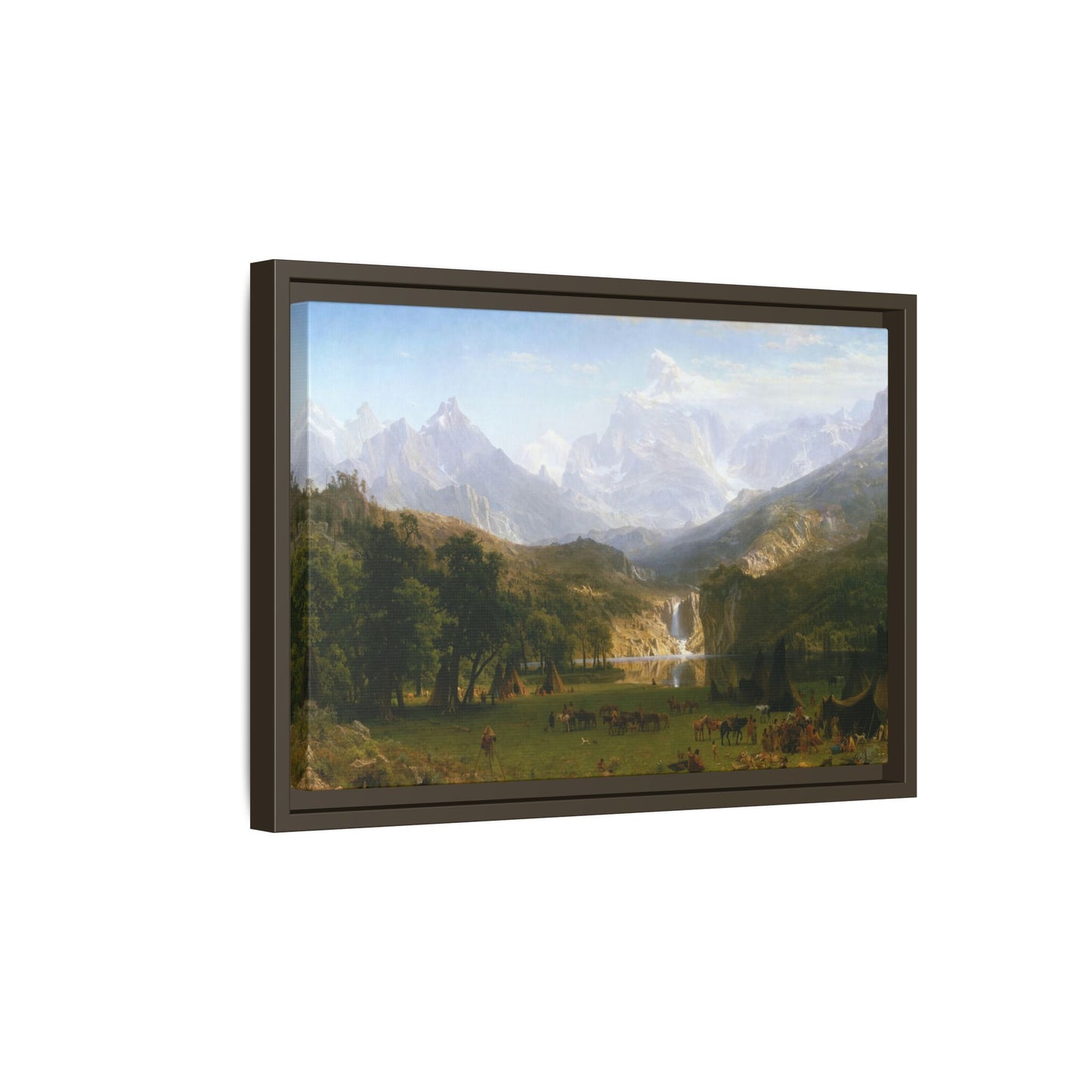 Bierstadt, Albert - The Rocky Mountains, Lander’s Peak (1863) - Matte Canvas, Framed