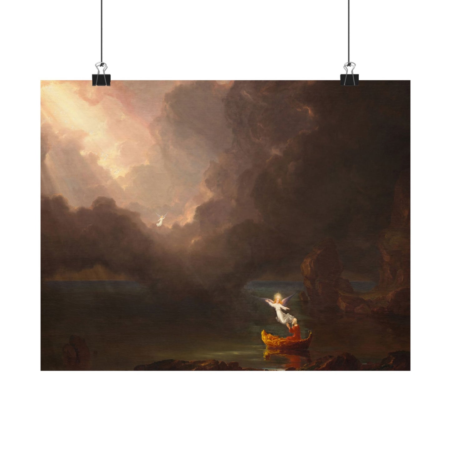 Cole. Thomas - The Voyage of Life: Old Age (1842) - Satin Posters