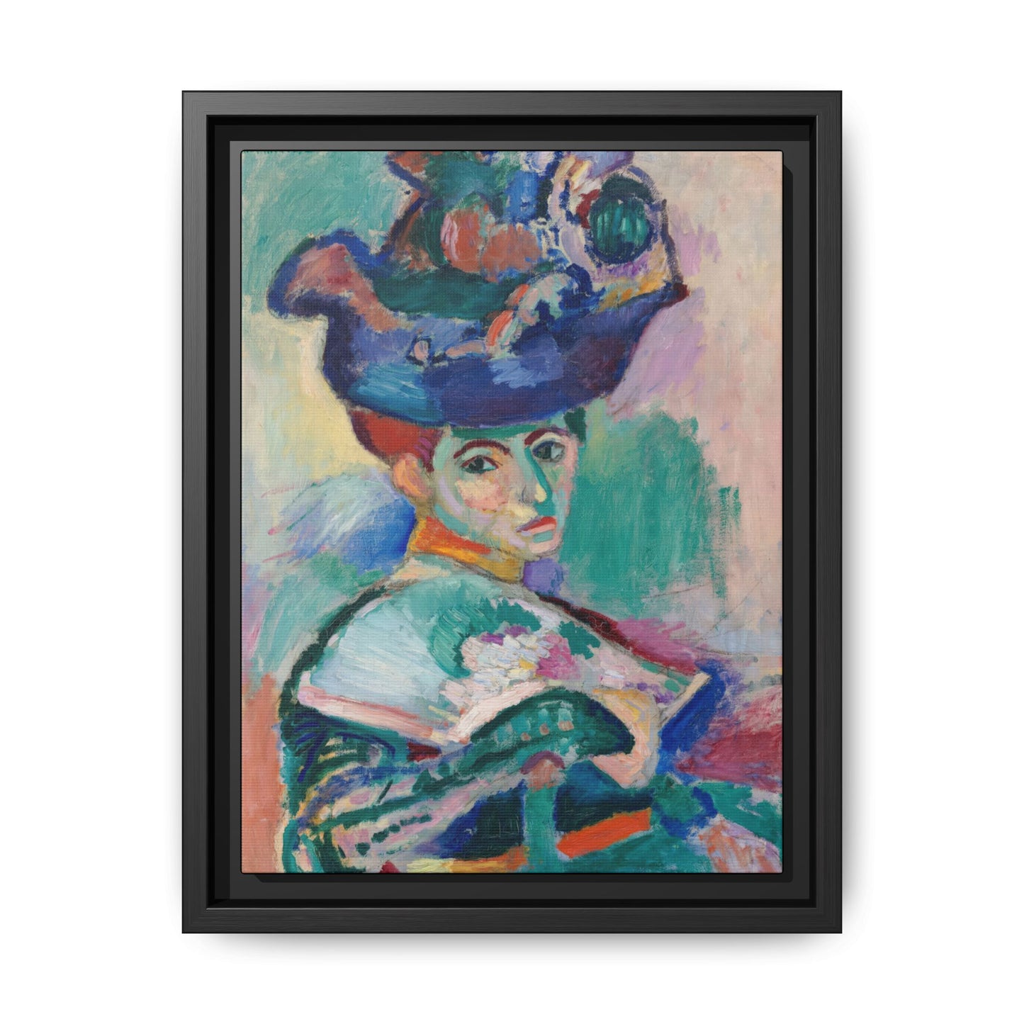 Matisse, Henri - Woman with a Hat (1905) - Matte Canvas, Framed