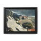 Cézanne, Paul - L’Estaque, Melting Snow (1870) - Matte Canvas, Framed