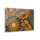Monarch Butterfly Mandala - Acrylic Block