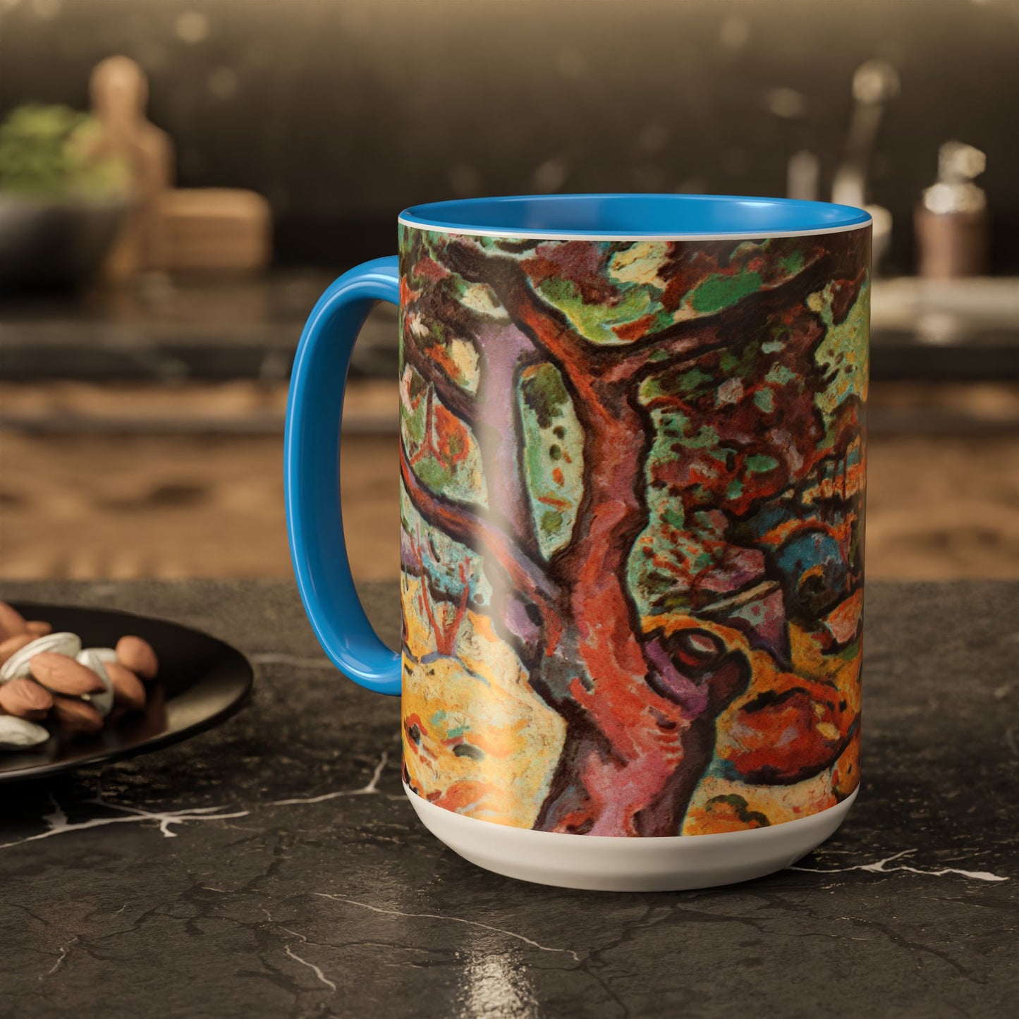 Braque, Georges - Olive Tree near L'Estaque (1906) - Colorful Accent Mugs