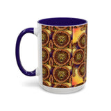 Lion Summer Mandala - Colorful Accent Mugs