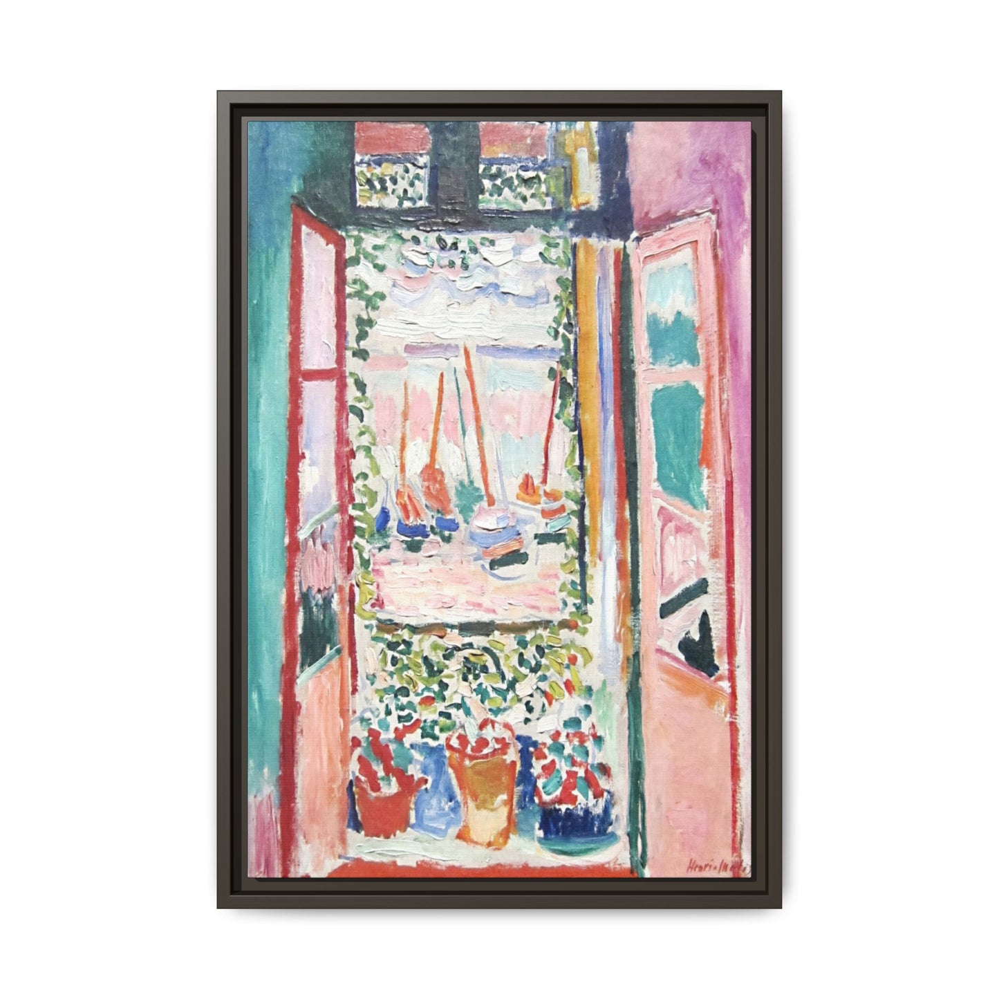 Matisse, Henri - Open Window, Collioure (1905) - Matte Canvas, Framed