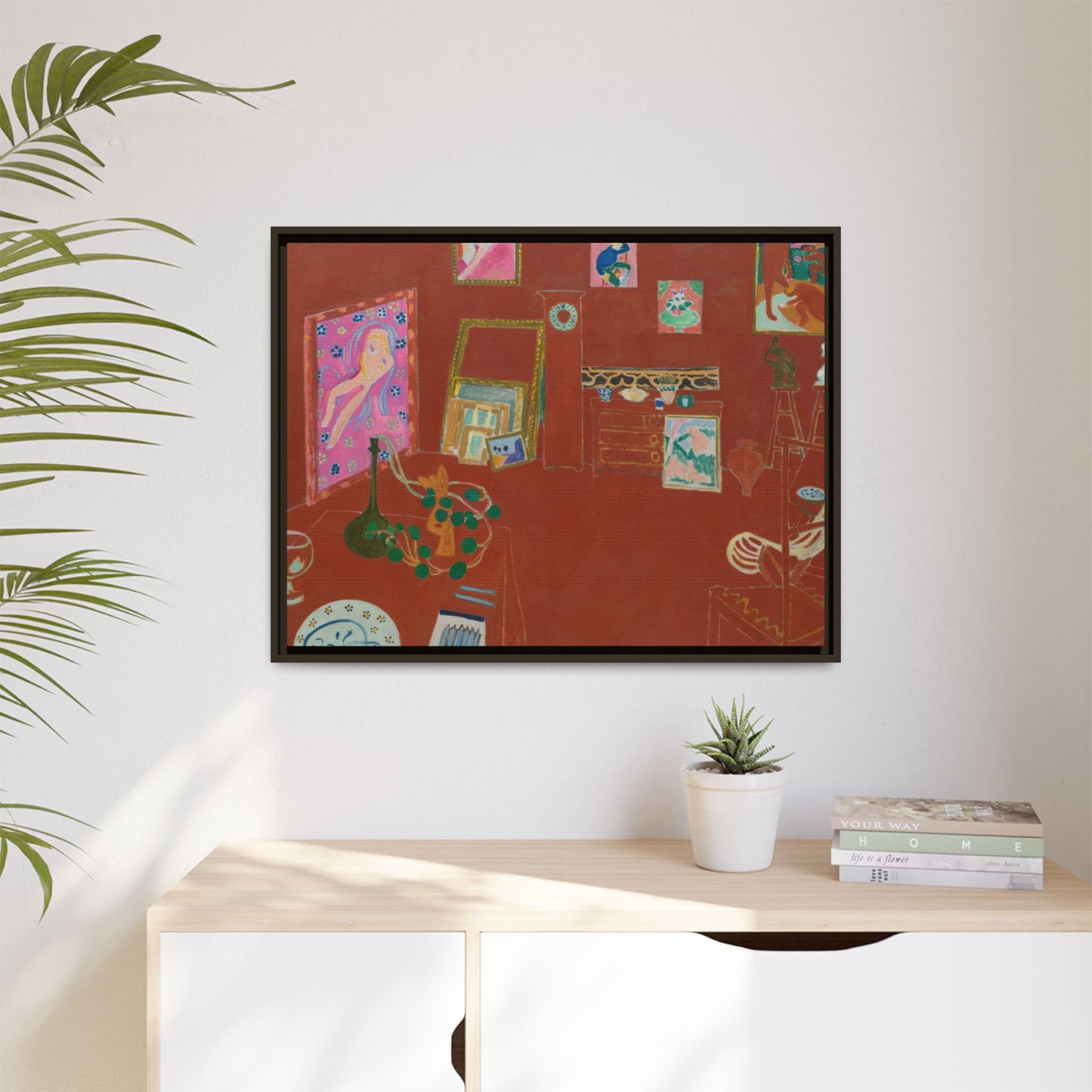 Matisse, Henri - The Red Studio (1911) - Matte Canvas, Framed