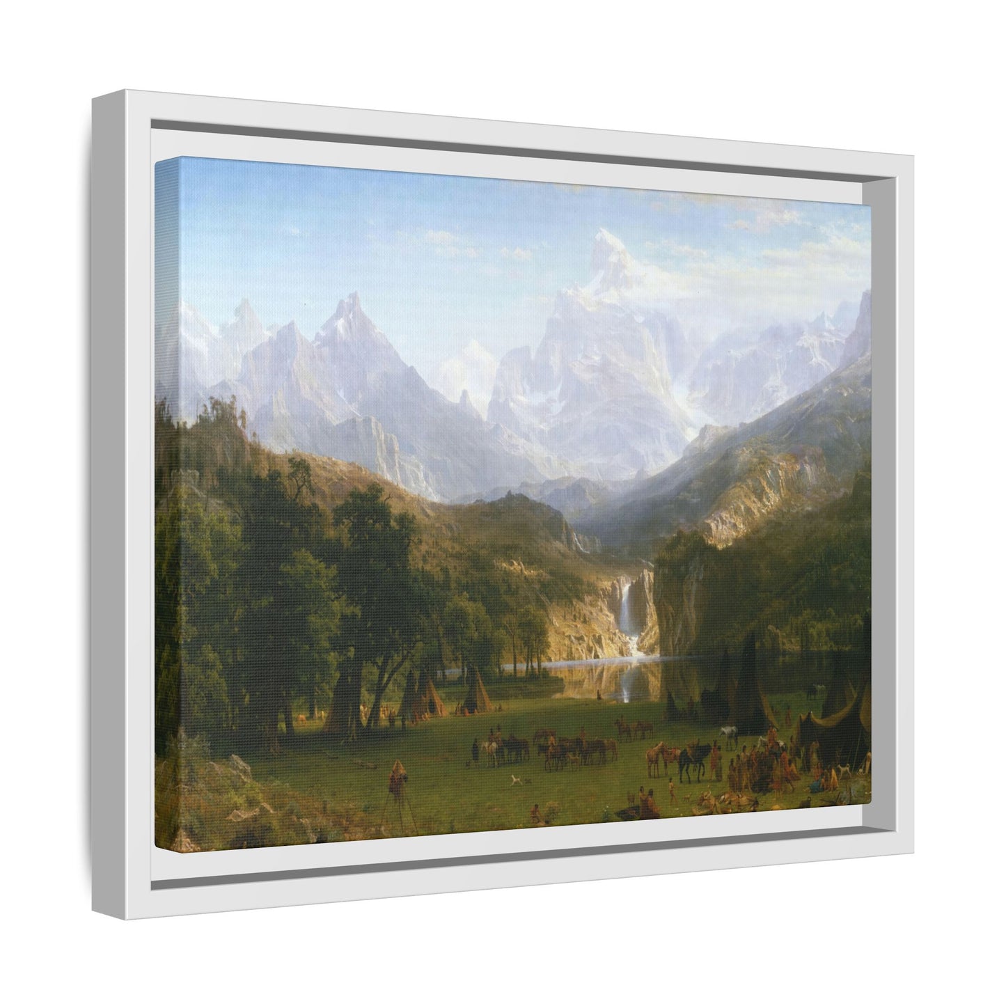 Bierstadt, Albert - The Rocky Mountains, Lander’s Peak (1863) - Matte Canvas, Framed