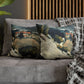 Cézanne, Paul - L’Estaque, Melting Snow (1870) - Suede Square Pillowcase