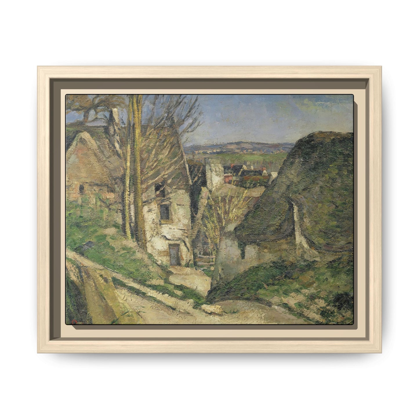 Cézanne, Paul - The House of the Hanged Man, Auvers-sur-Oise (1874) - Matte Canvas, Framed