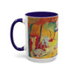 Matisse, Henri - The Joy of Life (1905) - Colorful Accent Mugs