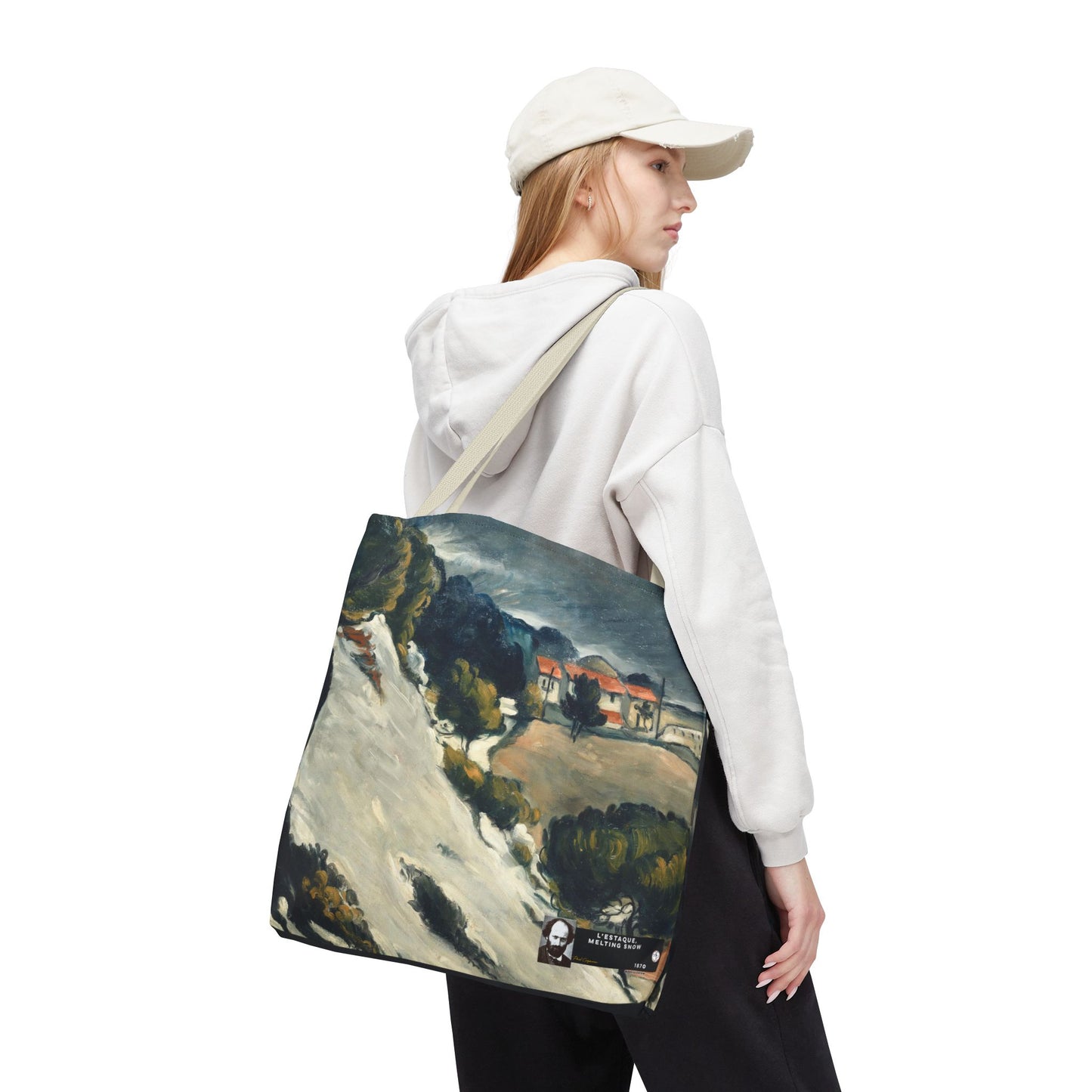 Cézanne, Paul - L’Estaque, Melting Snow (1870) - Tote Bag