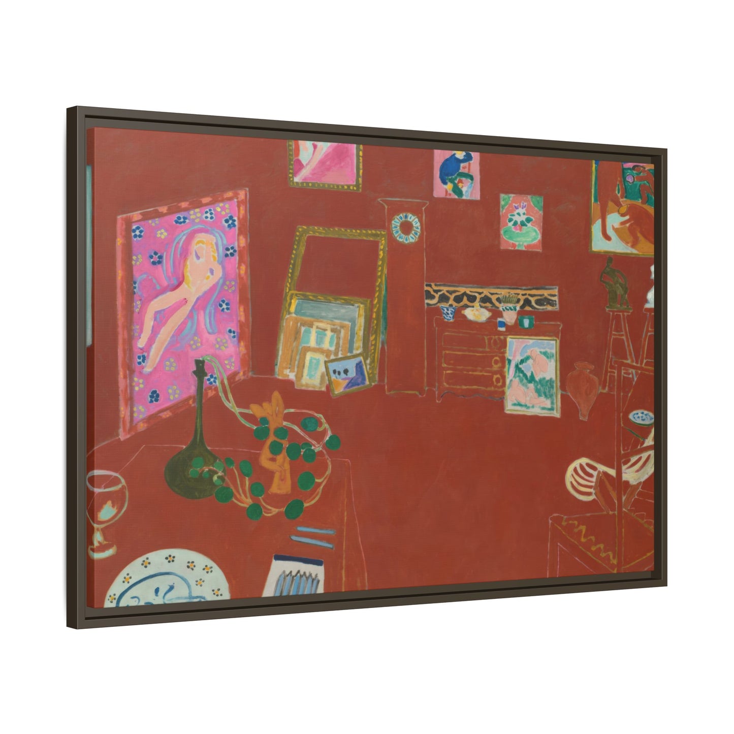 Matisse, Henri - The Red Studio (1911) - Matte Canvas, Framed