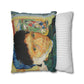 Van Gogh, Vincent - Self Portrait with Bandaged Ear (1889) - Suede Square Pillowcase