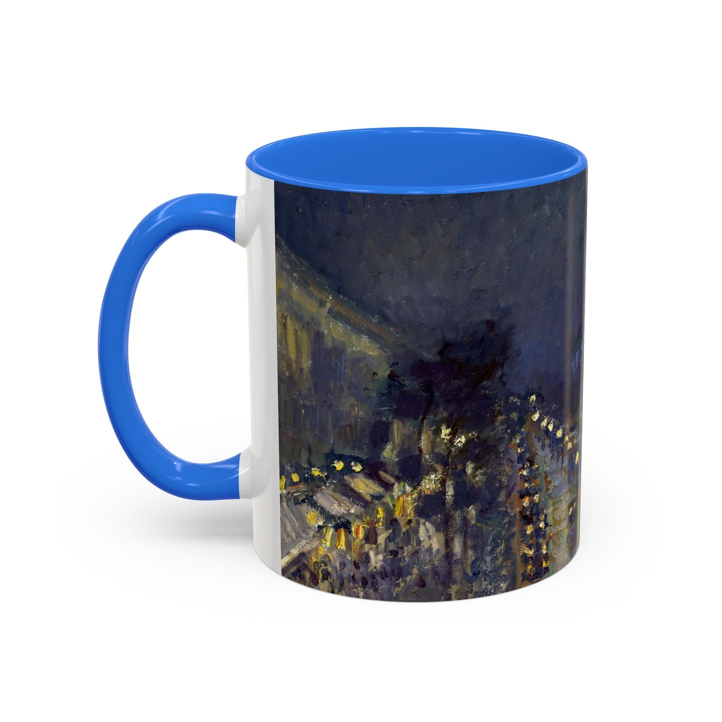 Pissarro, Camille - The Boulevard Montmartre At Night (1897) - Colorful Accent Mugs