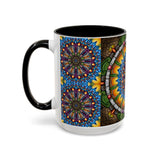Emerald Arrows Mandala - Colorful Accent Mugs