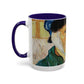 Van Gogh, Vincent - Self Portrait with Bandaged Ear (1889) - Colorful Accent Mugs