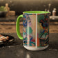 Matisse, Henri - Woman with a Hat (1905) - Colorful Accent Mugs