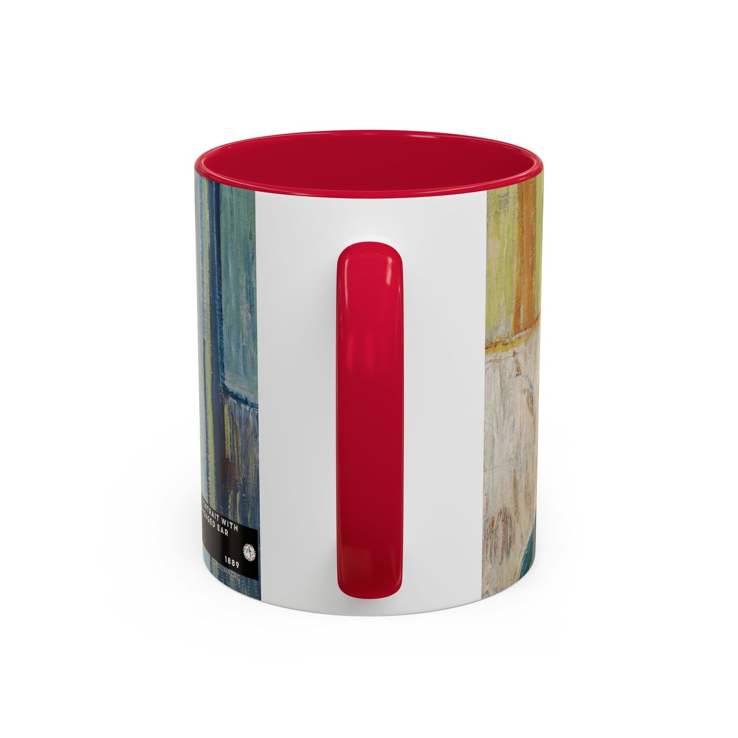 Van Gogh, Vincent - Self Portrait with Bandaged Ear (1889) - Colorful Accent Mugs