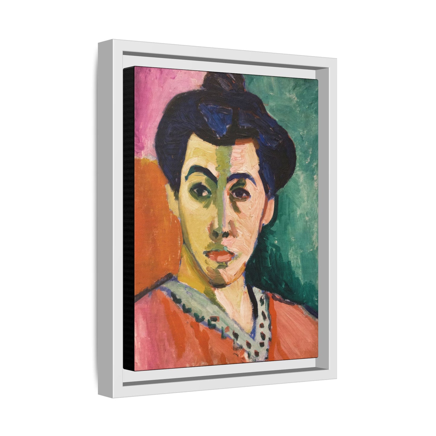 Matisse, Henri - The Green Stripe (1905) - Matte Canvas, Framed