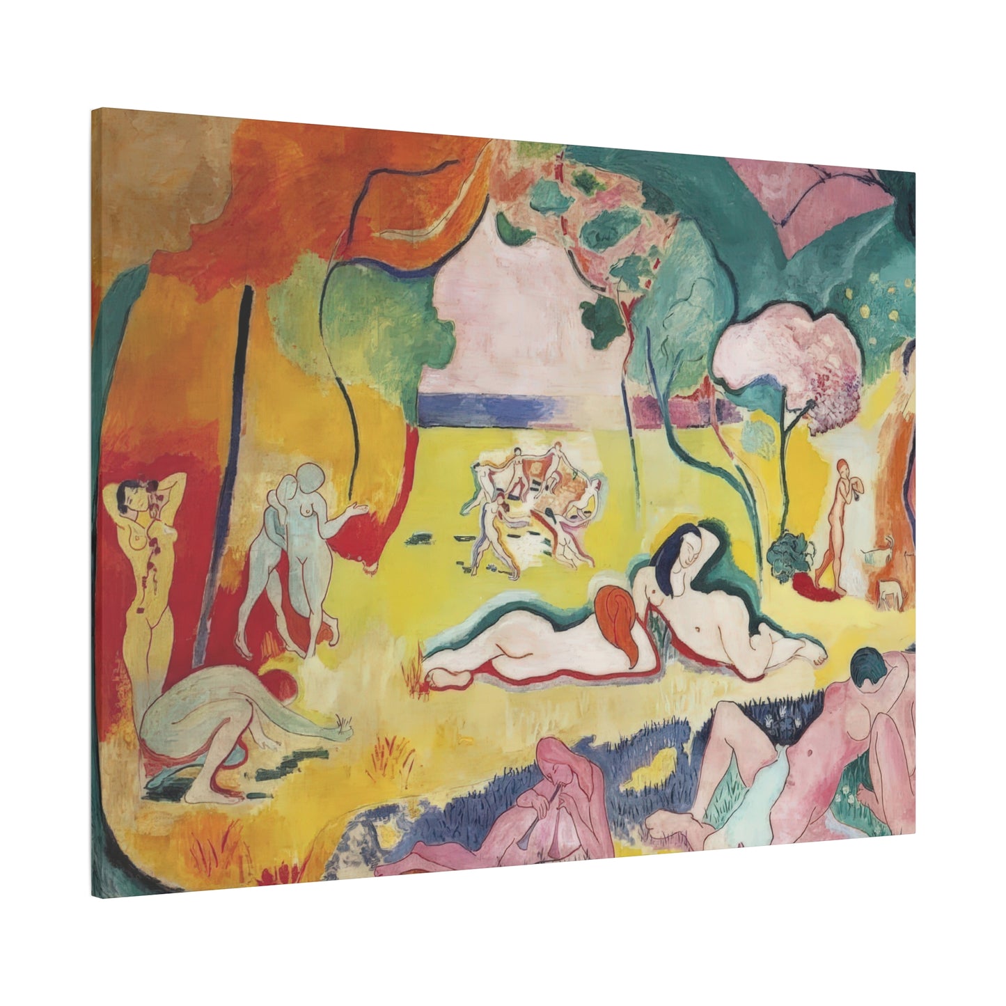 Matisse, Henri - The Joy of Life (1905) - Canvas Block, unframed