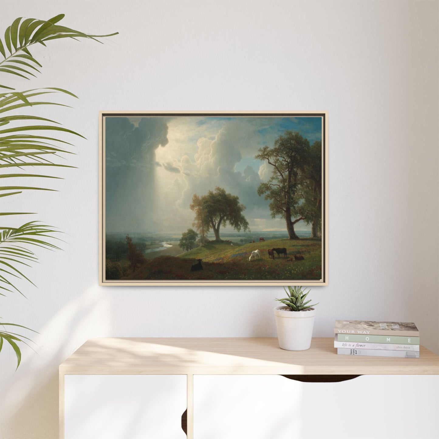 Bierstadt, Albert - California Spring (1875) - Matte Canvas, Framed