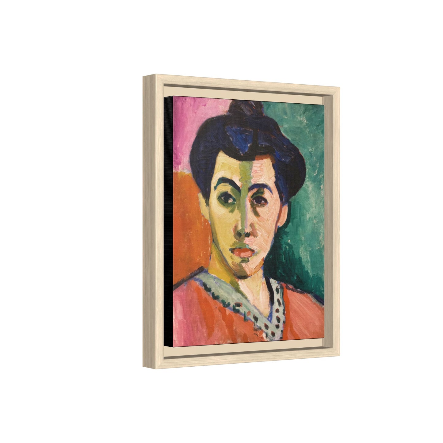 Matisse, Henri - The Green Stripe (1905) - Matte Canvas, Framed