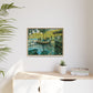Monet, Claude - La Grenouillere (1869) - Matte Canvas, Framed