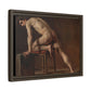 Courbet, Gustave - Study of a Nude Man (1840) - Matte Canvas, Framed